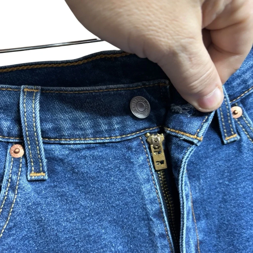 Levis 514 Straight Fit Jeans Mens 36x32 Medium Wash Blue Denim Pants‎ #551